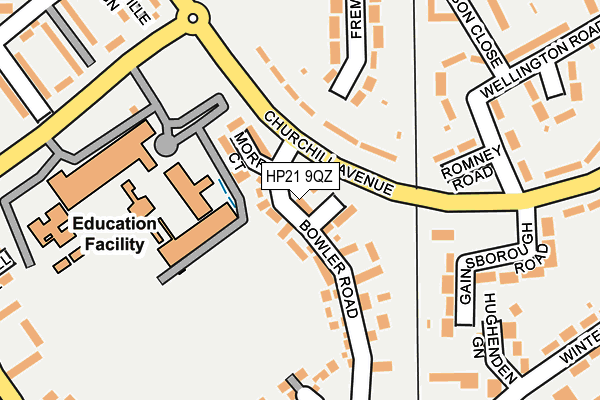HP21 9QZ map - OS OpenMap – Local (Ordnance Survey)