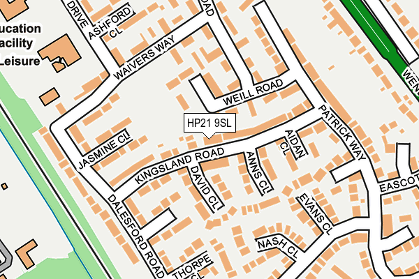 HP21 9SL map - OS OpenMap – Local (Ordnance Survey)