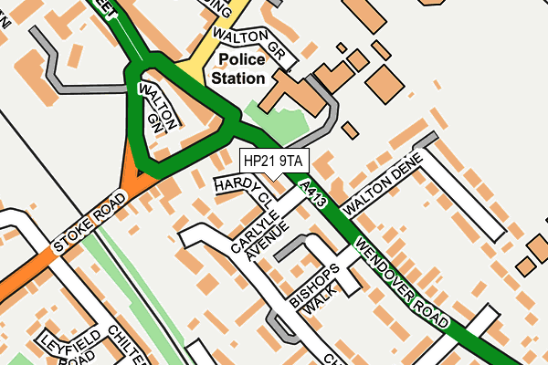 HP21 9TA map - OS OpenMap – Local (Ordnance Survey)