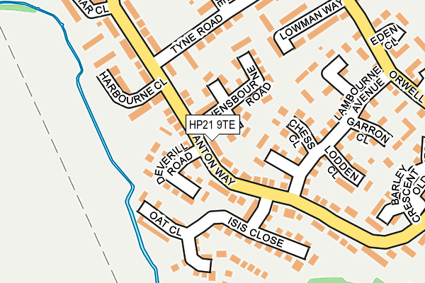 HP21 9TE map - OS OpenMap – Local (Ordnance Survey)