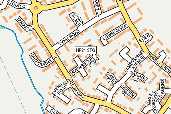 HP21 9TG map - OS OpenMap – Local (Ordnance Survey)