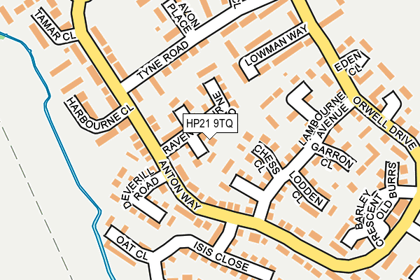 HP21 9TQ map - OS OpenMap – Local (Ordnance Survey)
