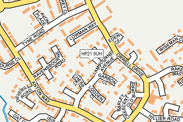 HP21 9UH map - OS OpenMap – Local (Ordnance Survey)