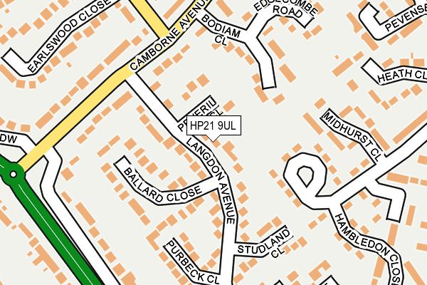 HP21 9UL map - OS OpenMap – Local (Ordnance Survey)