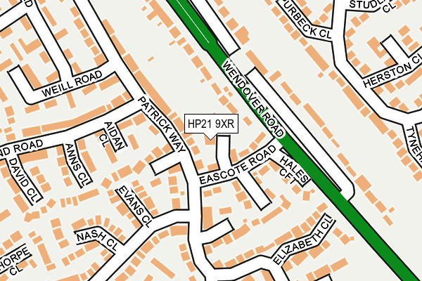 HP21 9XR map - OS OpenMap – Local (Ordnance Survey)