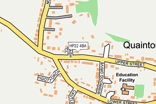 HP22 4BA map - OS OpenMap – Local (Ordnance Survey)