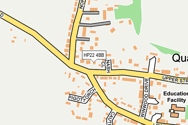 HP22 4BB map - OS OpenMap – Local (Ordnance Survey)