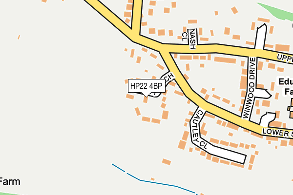 HP22 4BP map - OS OpenMap – Local (Ordnance Survey)