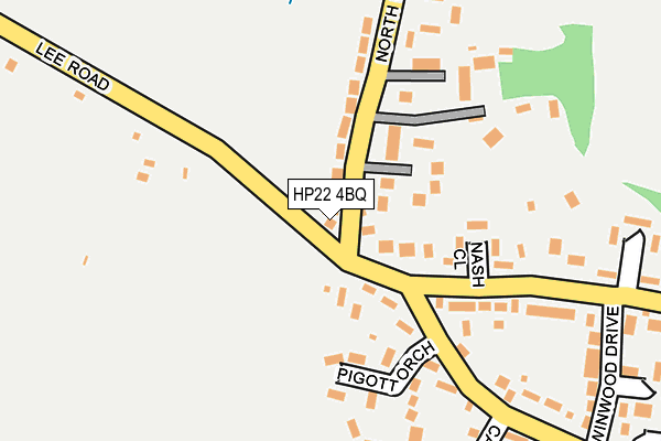 HP22 4BQ map - OS OpenMap – Local (Ordnance Survey)