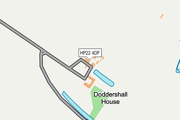 HP22 4DF map - OS OpenMap – Local (Ordnance Survey)