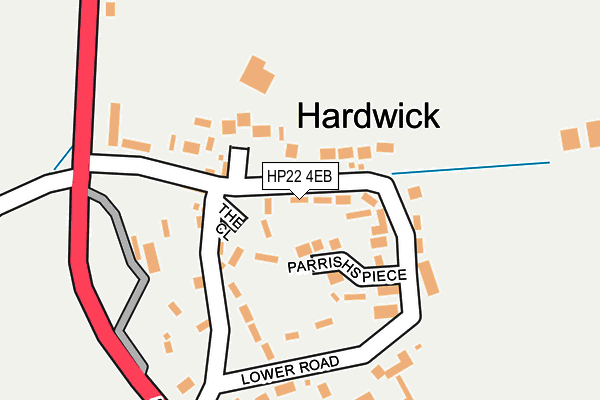 HP22 4EB map - OS OpenMap – Local (Ordnance Survey)