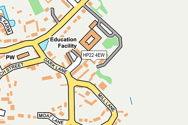 HP22 4EW map - OS OpenMap – Local (Ordnance Survey)