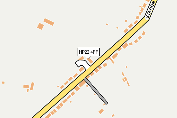 HP22 4FF map - OS OpenMap – Local (Ordnance Survey)