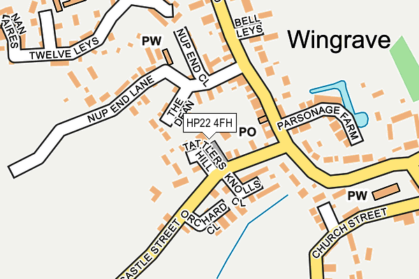 HP22 4FH map - OS OpenMap – Local (Ordnance Survey)