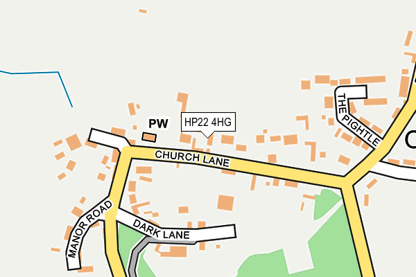 HP22 4HG map - OS OpenMap – Local (Ordnance Survey)