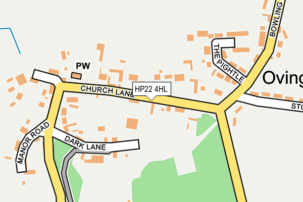 HP22 4HL map - OS OpenMap – Local (Ordnance Survey)