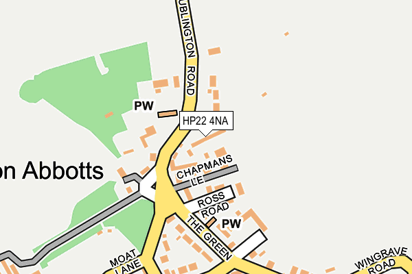 HP22 4NA map - OS OpenMap – Local (Ordnance Survey)