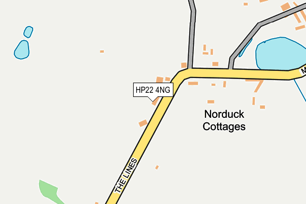 HP22 4NG map - OS OpenMap – Local (Ordnance Survey)