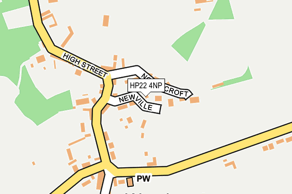 HP22 4NP map - OS OpenMap – Local (Ordnance Survey)