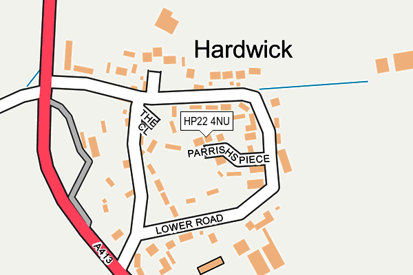 HP22 4NU map - OS OpenMap – Local (Ordnance Survey)