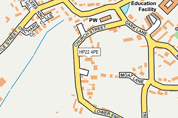 HP22 4PE map - OS OpenMap – Local (Ordnance Survey)