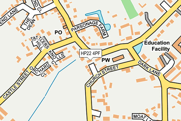 HP22 4PF map - OS OpenMap – Local (Ordnance Survey)
