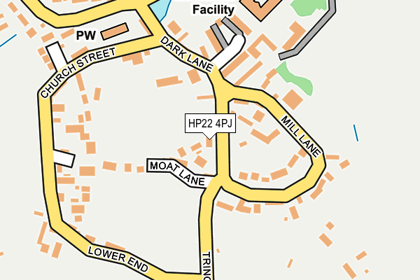 HP22 4PJ map - OS OpenMap – Local (Ordnance Survey)