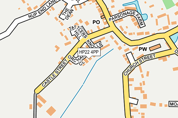 HP22 4PP map - OS OpenMap – Local (Ordnance Survey)