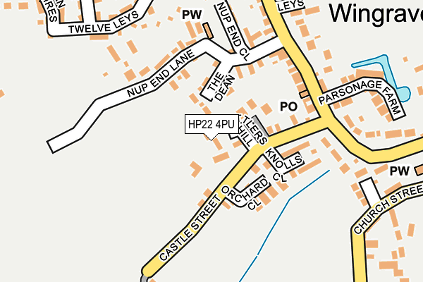 HP22 4PU map - OS OpenMap – Local (Ordnance Survey)