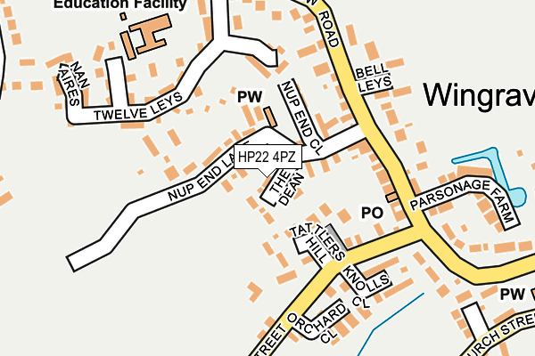 HP22 4PZ map - OS OpenMap – Local (Ordnance Survey)