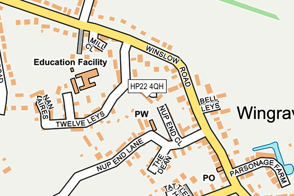 HP22 4QH map - OS OpenMap – Local (Ordnance Survey)