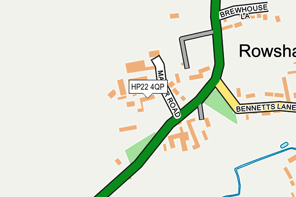 HP22 4QP map - OS OpenMap – Local (Ordnance Survey)