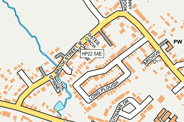 HP22 5AE map - OS OpenMap – Local (Ordnance Survey)