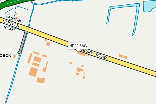 HP22 5AG map - OS OpenMap – Local (Ordnance Survey)