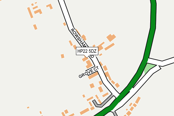 HP22 5DZ map - OS OpenMap – Local (Ordnance Survey)