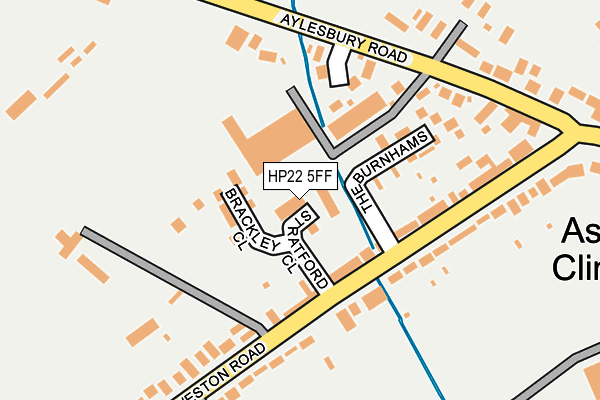 HP22 5FF map - OS OpenMap – Local (Ordnance Survey)