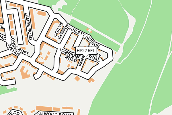 HP22 5FL map - OS OpenMap – Local (Ordnance Survey)