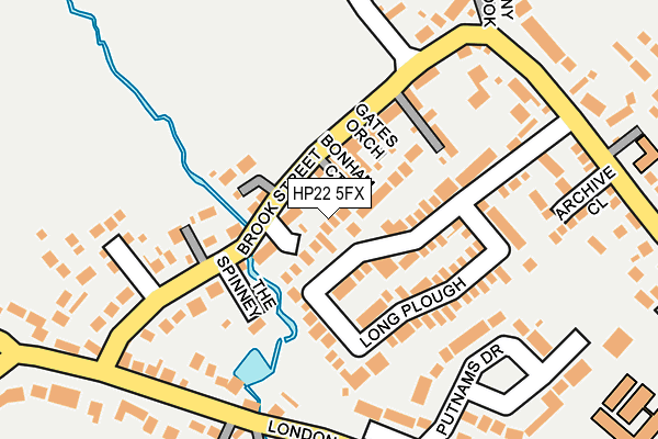HP22 5FX map - OS OpenMap – Local (Ordnance Survey)