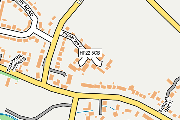 HP22 5GB map - OS OpenMap – Local (Ordnance Survey)