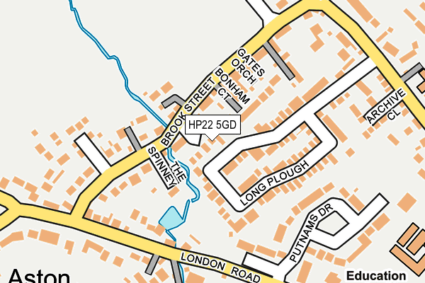 HP22 5GD map - OS OpenMap – Local (Ordnance Survey)