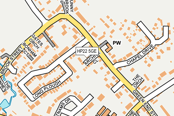 HP22 5GE map - OS OpenMap – Local (Ordnance Survey)