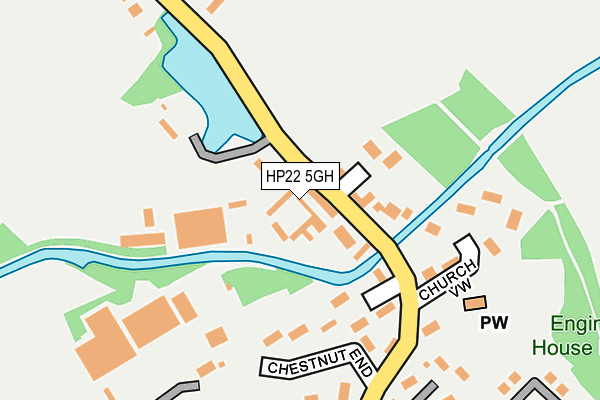 HP22 5GH map - OS OpenMap – Local (Ordnance Survey)