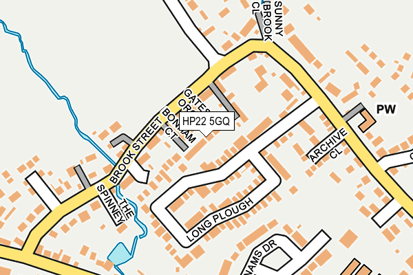 HP22 5GQ map - OS OpenMap – Local (Ordnance Survey)