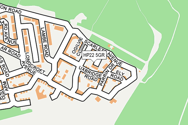 HP22 5GR map - OS OpenMap – Local (Ordnance Survey)