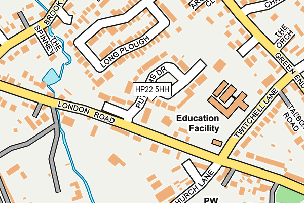 HP22 5HH map - OS OpenMap – Local (Ordnance Survey)