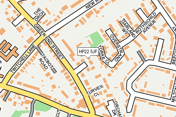 HP22 5JF map - OS OpenMap – Local (Ordnance Survey)