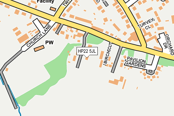 HP22 5JL map - OS OpenMap – Local (Ordnance Survey)