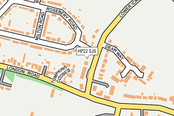 HP22 5JS map - OS OpenMap – Local (Ordnance Survey)