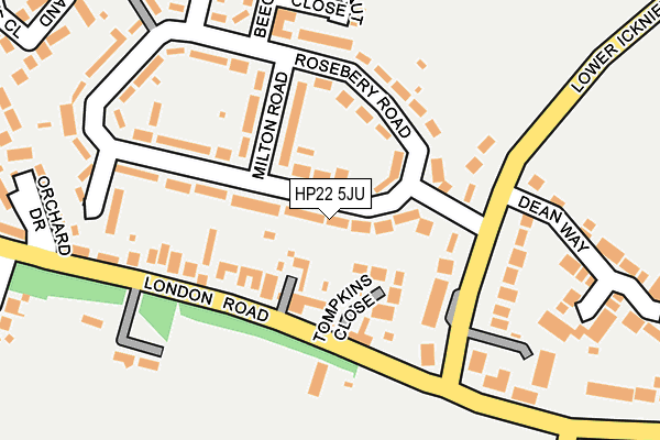 Map of BUCKLAND ROAD RESIDENTS COMPANY LIMITED at local scale