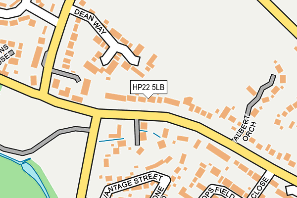 HP22 5LB map - OS OpenMap – Local (Ordnance Survey)